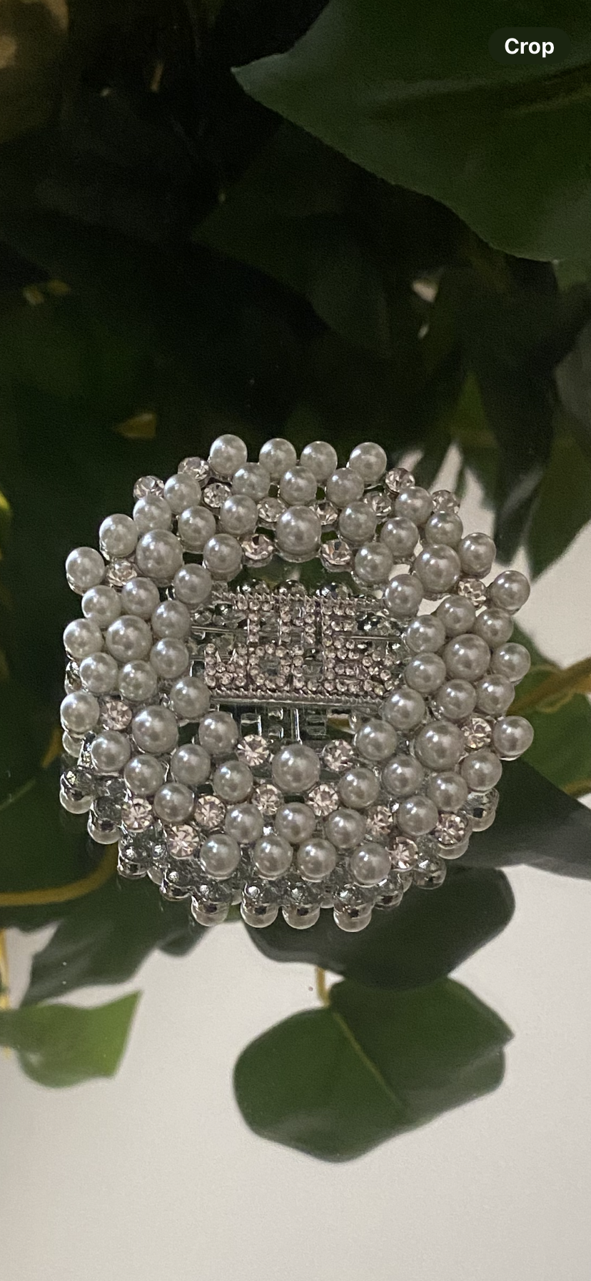 The Moles Pearls and Clear Rhinestones Brooch #6