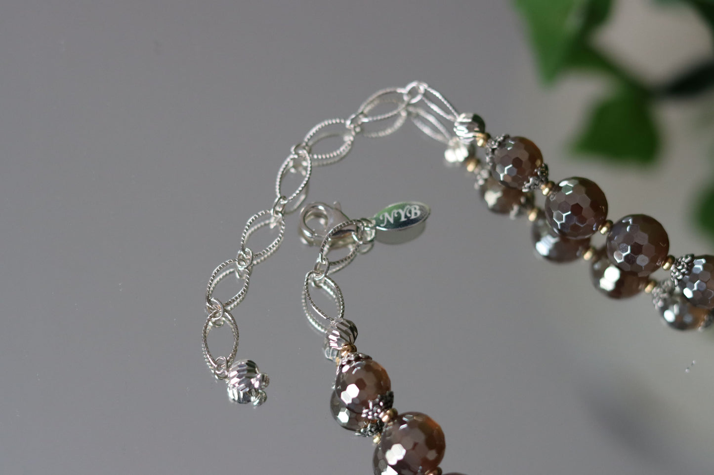 Simbircite Smoky Quartz Beaded Necklace