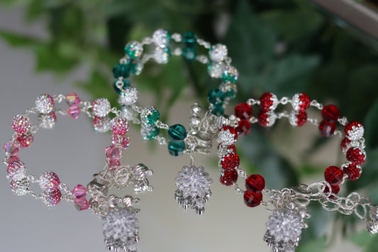 Crystal Swarovski Beaded Bracelets - Choice of 3 colors