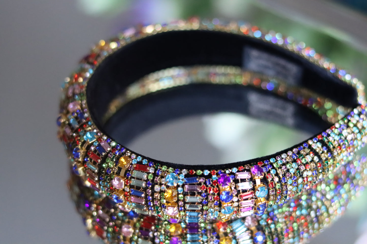 Multi-Colored Rhinestone Headband