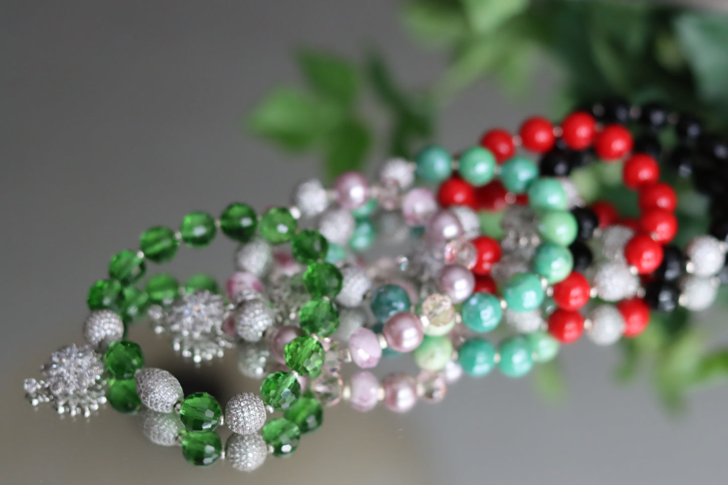 Stretch Beaded Bracelets - Choice of 5 colors